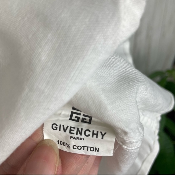 Givenchy white zip front blouse 100% cotton - Picture 5 of 7